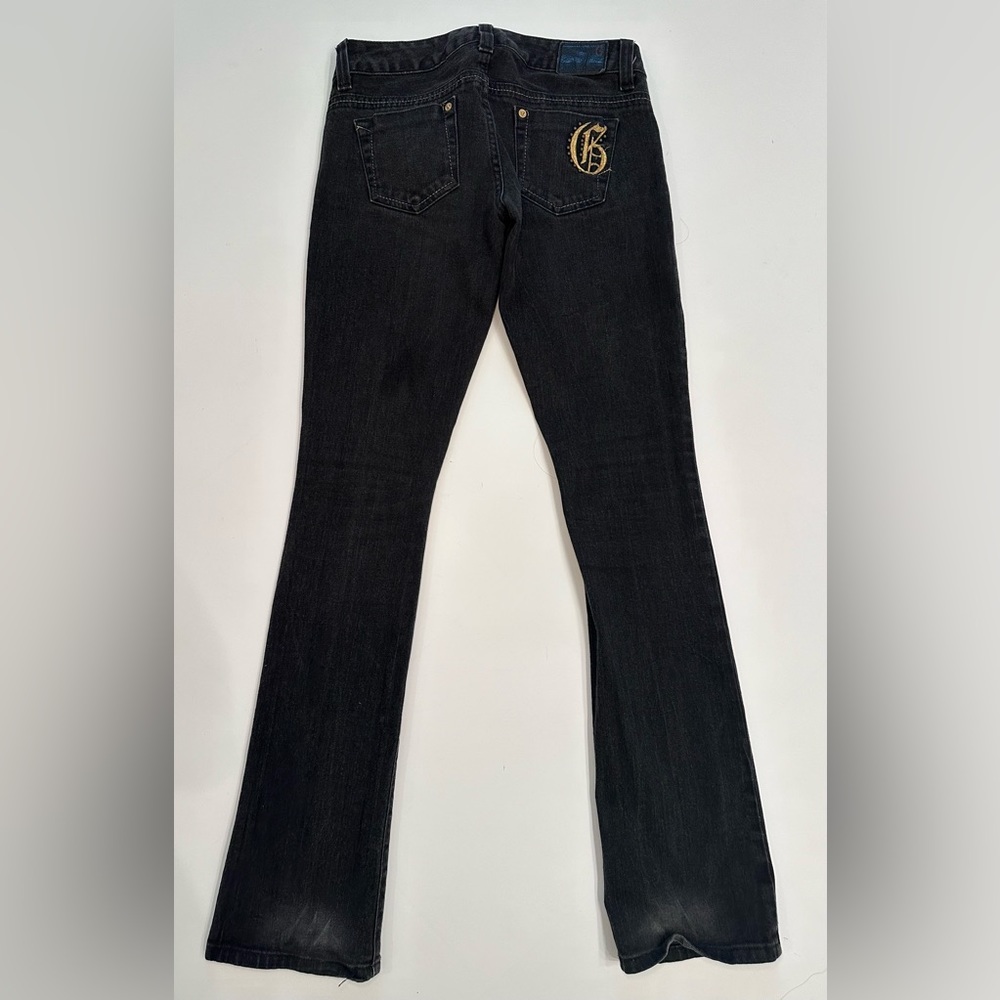 Guess Jeans Womens Black Denim‎ Slim Fit Low Rise Stretch Dark Wash Size 26